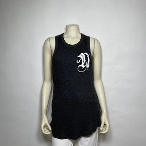 NAHMIAS Grey Cotton/Cashmere Tank Top